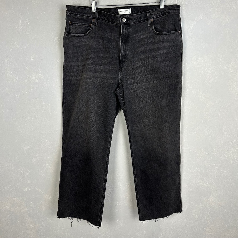 Abercrombie & Fitch plus size 20 Short the 90s relaxed jean high rise black